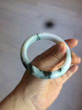 Load image into Gallery viewer, 58mm Certified Type A 100% Natural light green/white Jadeite Jade bangle S53-0441
