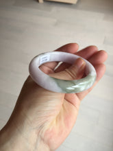 Load image into Gallery viewer, 53.5mm 100% natural certified light green purple pink jadeite jade bangle BN34-4503
