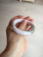 Load image into Gallery viewer, 53.5mm 100% natural certified light green purple pink jadeite jade bangle BN34-4503
