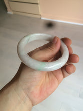 Load image into Gallery viewer, 59mm Certified Type A 100% Natural sunny green/purple/white Jadeite Jade bangle A108-5413
