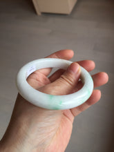 Load image into Gallery viewer, 卖了 58.8mm Certified Type A 100% Natural sunny green/white(白底青) Jadeite Jade bangle AM99-2811
