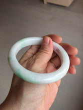 Load image into Gallery viewer, 卖了 58.8mm Certified Type A 100% Natural sunny green/white(白底青) Jadeite Jade bangle AM99-2811
