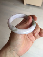 Load image into Gallery viewer, 53.5mm 100% natural certified light green purple pink jadeite jade bangle BN34-4503
