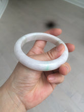 Load image into Gallery viewer, 59mm Certified Type A 100% Natural sunny green/purple/white Jadeite Jade bangle A108-5413
