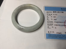 Load image into Gallery viewer, 56.5mm 100% natural type A white/light green jadeite jade bangle BN103-9764
