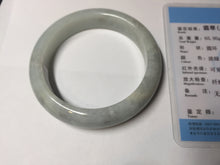 Load image into Gallery viewer, 56.5mm 100% natural type A white/light green jadeite jade bangle BN103-9764
