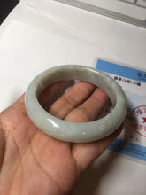 Load image into Gallery viewer, 56.5mm 100% natural type A white/light green jadeite jade bangle BN103-9764
