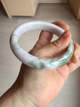 Load image into Gallery viewer, 62.5mm 100% natural certified light green purple pink jadeite jade bangle BN36
