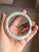 Load image into Gallery viewer, 53.5mm 100% natural beige yellow white pale pink round cut a taste of the tropical Coral Jade (珊瑚玉) bangle SY124
