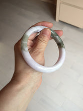 Load image into Gallery viewer, 62.5mm 100% natural certified light green purple pink jadeite jade bangle BN36
