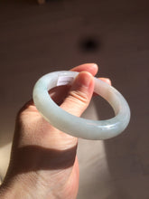 Load image into Gallery viewer, 55mm Certified 100% natural Type A icy watery light green  jadeite jade bangle BH33-5829
