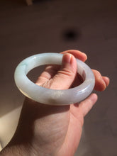 Load image into Gallery viewer, 55mm Certified 100% natural Type A icy watery light green  jadeite jade bangle BH33-5829
