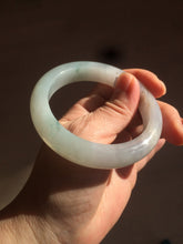 Load image into Gallery viewer, 55mm Certified 100% natural Type A icy watery light green  jadeite jade bangle BH33-5829
