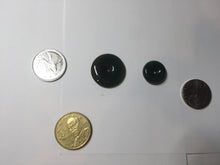 Load image into Gallery viewer, 24.2/116.7mmType A 100% Natural oily dark green/black/gray(老油青) Jadeite Jade Safety Guardian Button donuts couple pendant PC129

