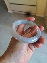 Load image into Gallery viewer, 55mm Certified 100% natural Type A icy watery light green  jadeite jade bangle BH33-5829
