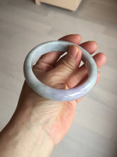 Load image into Gallery viewer, 57.8mm 100% natural certified light green purple yellow(FU LU SHOU) jadeite jade bangle N38-7344
