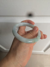 Load image into Gallery viewer, 53.9mm certified 100% natural Type A light green/brown Jadeite jade bangle AE65-7847
