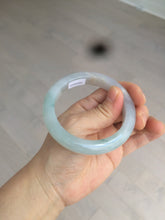 Load image into Gallery viewer, 55mm Certified 100% natural Type A icy watery light green  jadeite jade bangle BH33-5829
