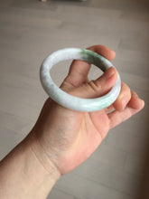 Load image into Gallery viewer, 56.6mm certificated Type A 100% Natural green purple white Jadeite Jade bangle BL66-6241
