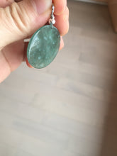 Load image into Gallery viewer, 卖了 100% natural green/blue/gray Guatemala nine-tailed fox safe and sound jadeite jade pendant AU77
