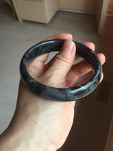 Load image into Gallery viewer, 56-64mm 100% natural black/gray/white carbonate(Marble) bangle AW34
