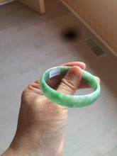 Load image into Gallery viewer, 52.5mm certified 100% natural Type A sunny green jadeite jade bangle BK5-3359
