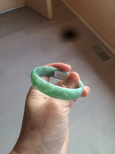 Load image into Gallery viewer, 52.5mm certified 100% natural Type A sunny green jadeite jade bangle BK5-3359
