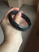 Load image into Gallery viewer, 56-64mm 100% natural black/gray/white carbonate(Marble) bangle AW34
