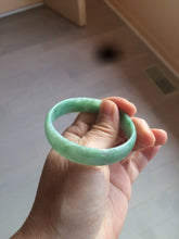 Load image into Gallery viewer, 52.5mm certified 100% natural Type A sunny green jadeite jade bangle BK5-3359
