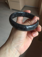 Load image into Gallery viewer, 56-64mm 100% natural black/gray/white carbonate(Marble) bangle AW34
