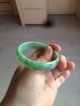 Load image into Gallery viewer, 52.5mm certified 100% natural Type A sunny green jadeite jade bangle BK5-3359
