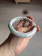 Load image into Gallery viewer, 60mm certified 100% natural type A sunny green white  jadeite jade bangle BH31-5424
