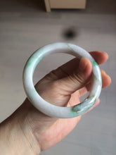 Load image into Gallery viewer, 60mm certified 100% natural type A sunny green white  jadeite jade bangle BH31-5424
