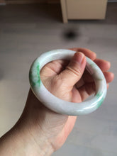 Load image into Gallery viewer, 60mm certified 100% natural type A sunny green white  jadeite jade bangle BH31-5424
