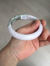 Load image into Gallery viewer, 62.5mm 100% natural certified light green purple pink jadeite jade bangle BN36
