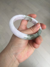 Load image into Gallery viewer, 62.5mm 100% natural certified light green purple pink jadeite jade bangle BN36
