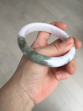 Load image into Gallery viewer, 62.5mm 100% natural certified light green purple pink jadeite jade bangle BN36
