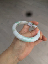 Load image into Gallery viewer, 60mm certified 100% natural type A sunny green white  jadeite jade bangle BH31-5424
