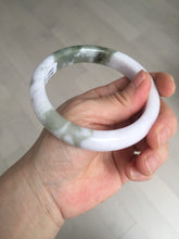 Load image into Gallery viewer, 62.5mm 100% natural certified light green purple pink jadeite jade bangle BN36
