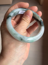 Load image into Gallery viewer, 57mm Certified Type A 100% Natural sunny green/dark green Jadeite Jade bangle AM94-2724
