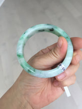 Load image into Gallery viewer, 53.7mm Certified 100% natural Type A sunny green purple jadeite jade bangle BQ33-4150
