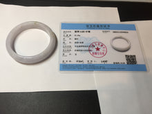 Load image into Gallery viewer, 56.5mm certified 100% natural type A purple/white/brown jadeite jade bangle E82-0824
