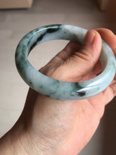 Load image into Gallery viewer, 57mm Certified Type A 100% Natural sunny green/dark green Jadeite Jade bangle AM94-2724
