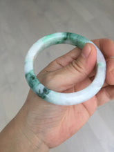 Load image into Gallery viewer, 53.7mm Certified 100% natural Type A sunny green purple jadeite jade bangle BQ34-4135
