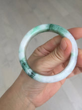 Load image into Gallery viewer, 53.7mm Certified 100% natural Type A sunny green purple jadeite jade bangle BQ34-4135
