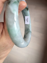 Load image into Gallery viewer, 57mm Certified Type A 100% Natural sunny green/dark green Jadeite Jade bangle AM94-2724
