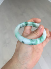 Load image into Gallery viewer, 53.7mm Certified 100% natural Type A sunny green purple jadeite jade bangle BQ35-4145
