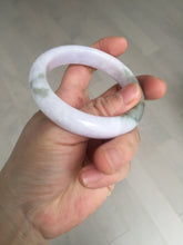 Load image into Gallery viewer, 53.5mm 100% natural certified light green purple pink jadeite jade bangle BN34-4503
