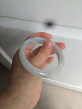 Load image into Gallery viewer, 56.4mm 100% natural Type A icy light green/purple jadeite jade bangle AX52-0307
