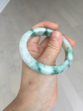 Load image into Gallery viewer, 53.7mm Certified 100% natural Type A sunny green purple jadeite jade bangle BQ35-4145
